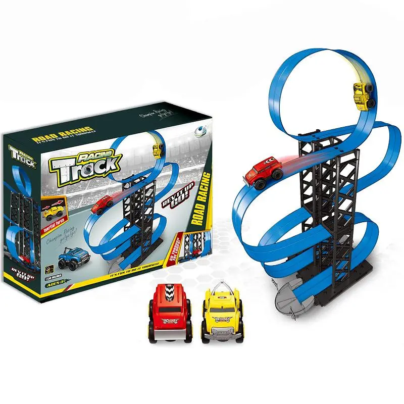 Интерактивный трек с инерционной машинкой SHT 088-7 (1CAR) Blue Epik - фото 3
