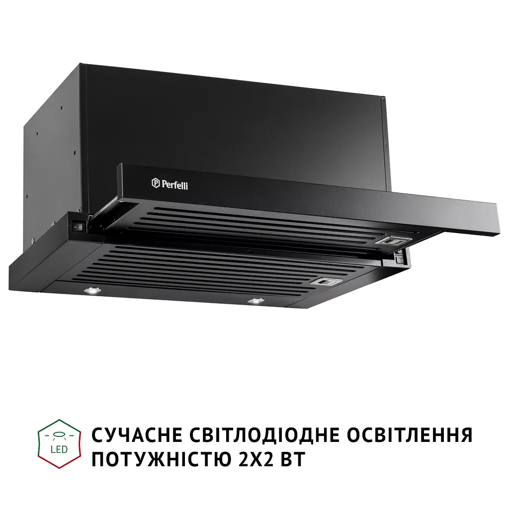 Витяжка телескопічна PERFELLI ISEO 6PMF NERO - фото 6