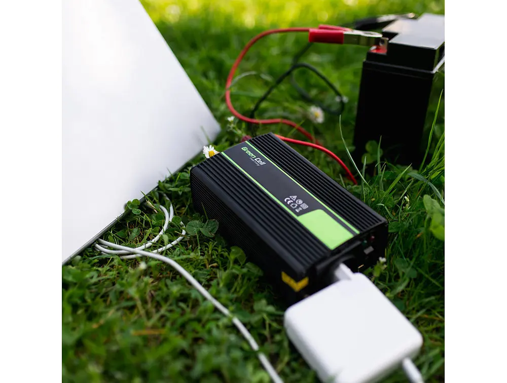 Преобразователь напряжения инвертор Green Cell 12V на 230V 1000W/2000W чистая синусоида - фото 3