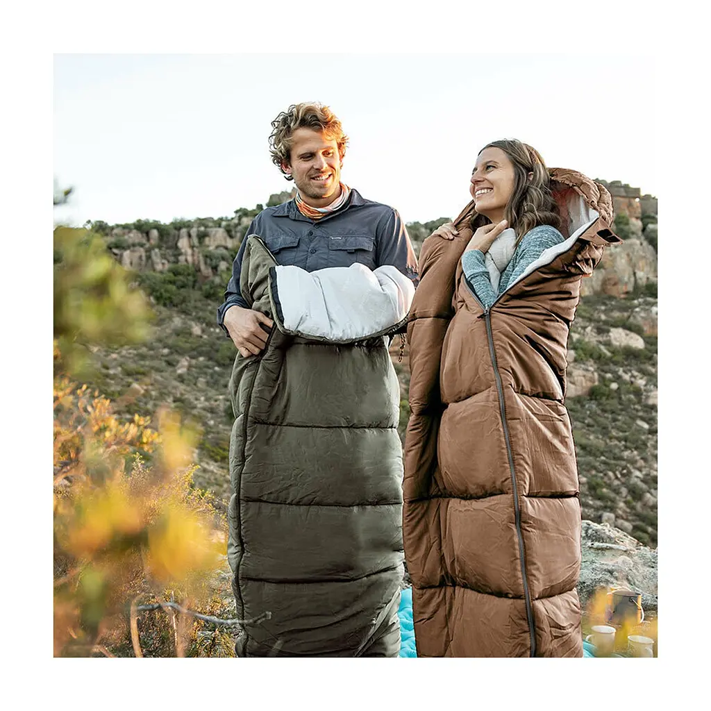 Спальний мішок Naturehike U350 NH20MSD07 Hollow Cotton Right Brown (6927595767221-R) - фото 4