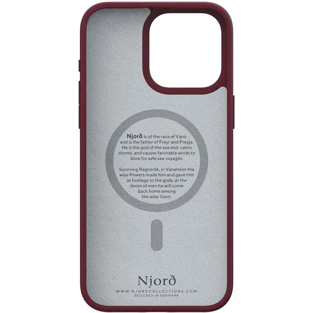 Чехол-накладка Njord Suede MagSafe Case Red для iPhone 15 Pro Max (NA54SU11) - фото 4