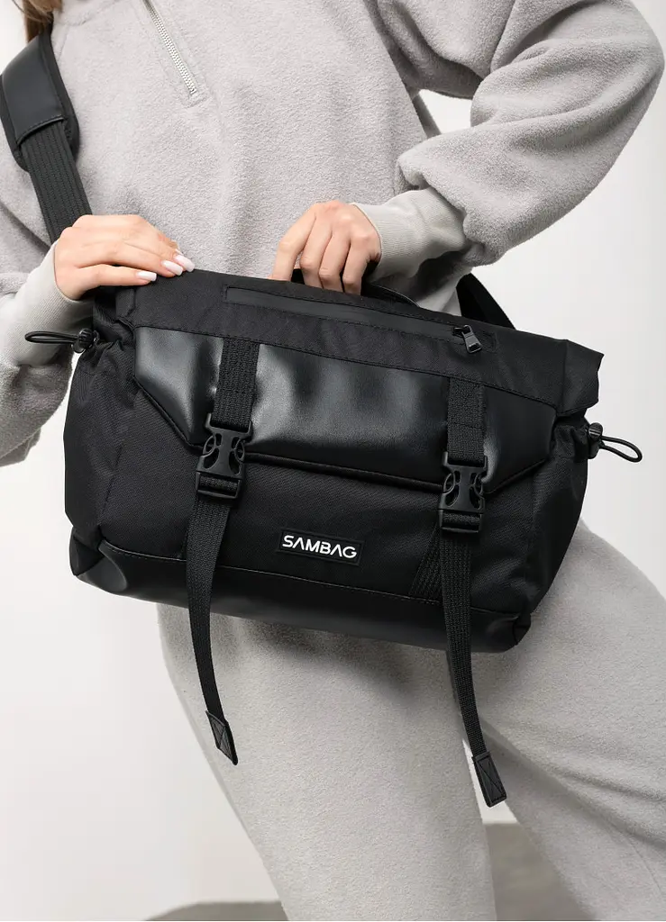 Сумка жіноча Sambag DART Чорна 33 х 24 х 10 см (51311301) - фото 5