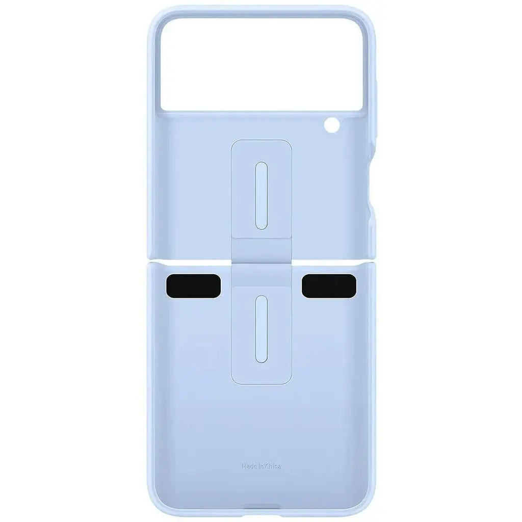Оригінальний силіконовий чохол із кільцем Samsung для Galaxy Z Flip4 Silicone Cover with Ring Arctic Blue EF-PF721TLEGUA - фото 5