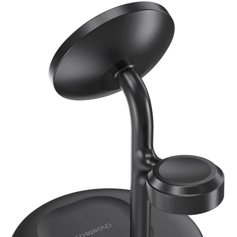 Магнітний бездротовий зарядний пристрій Choetech T585-F 3in1 Magnetic Wireless Charger Station for Apple - фото 2
