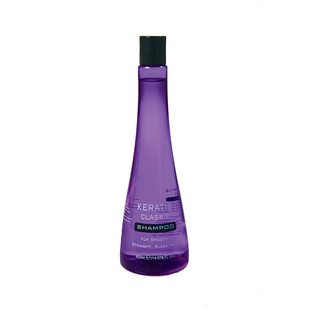 Шампунь Keratin sleek shampoo для вирівнювання та відновлення сухого, пошкодженого волосся 400 мл