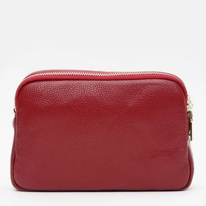 Жіноча шкіряна сумка Borsa Leather K11906r-red - фото 3