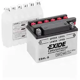 Акумулятор Мото Exide Conventional EB4L-B 4Ah Ев (-/+) 50EN 120x70x92 мм - фото 2