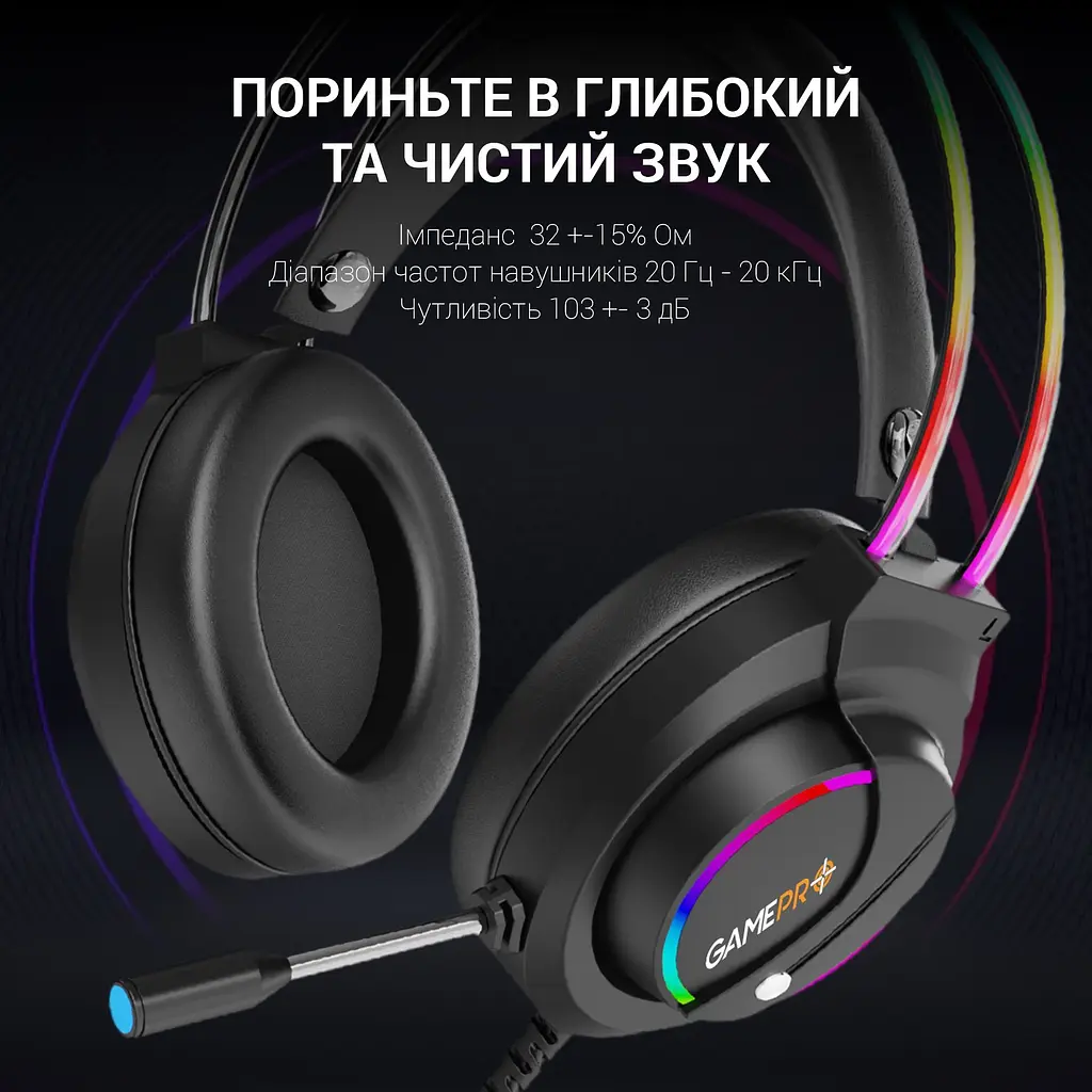 Навушники GamePro Nitro ігрові (HS733) - фото 12