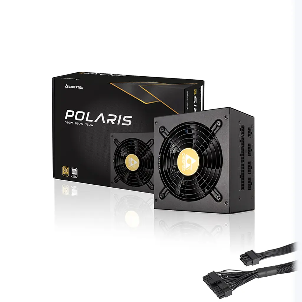 БЖ 650W Chieftec POLARIS PPS-650FC, 120 mm, 80+ GOLD, Cable management, retail - фото 4