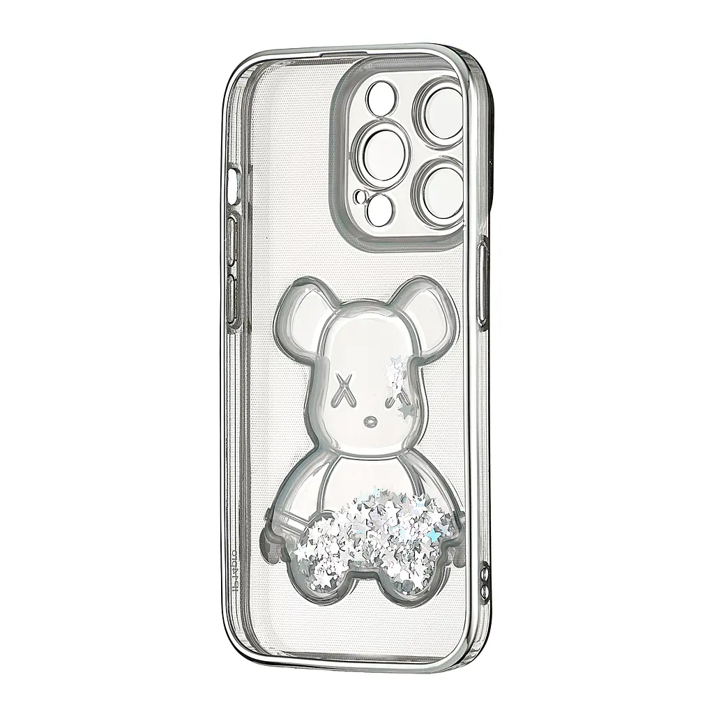 Чохол Shining Bear Case Protected Camera iPhone 14 Pro Silver - фото 3