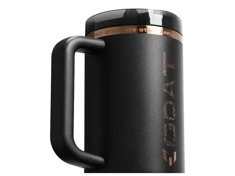 Термокухоль Stanley Quencher ProTour Flip Straw Tumbler Messi GOAT 1.18 л Black (100000115565) - фото 4