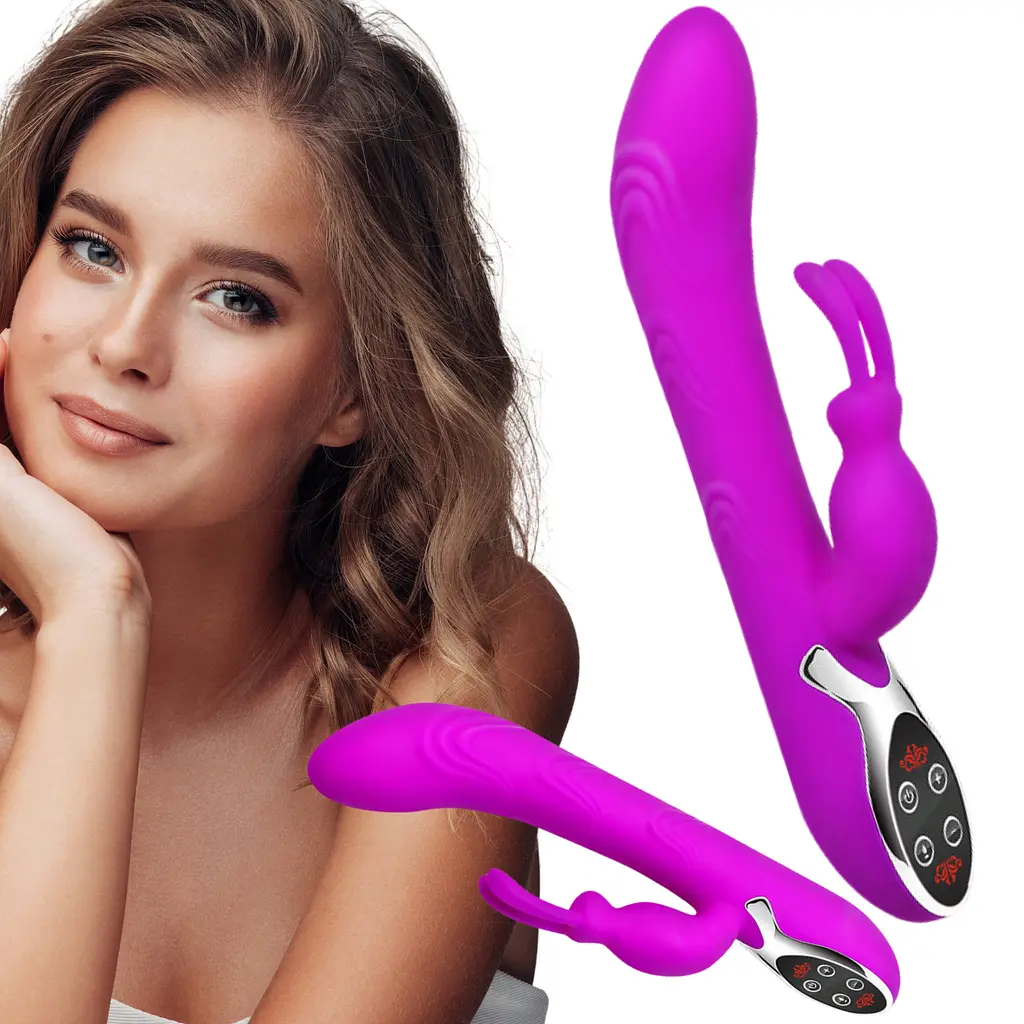 Вібратор-кролик Pretty Love Hot Bunny 24 см фіолетовий - фото 10