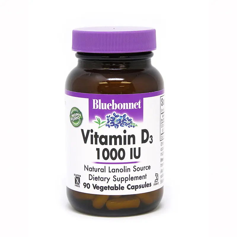 Вітаміни та мінерали Bluebonnet Nutrition Vitamin D3 1000 IU, 90 вегакапсул