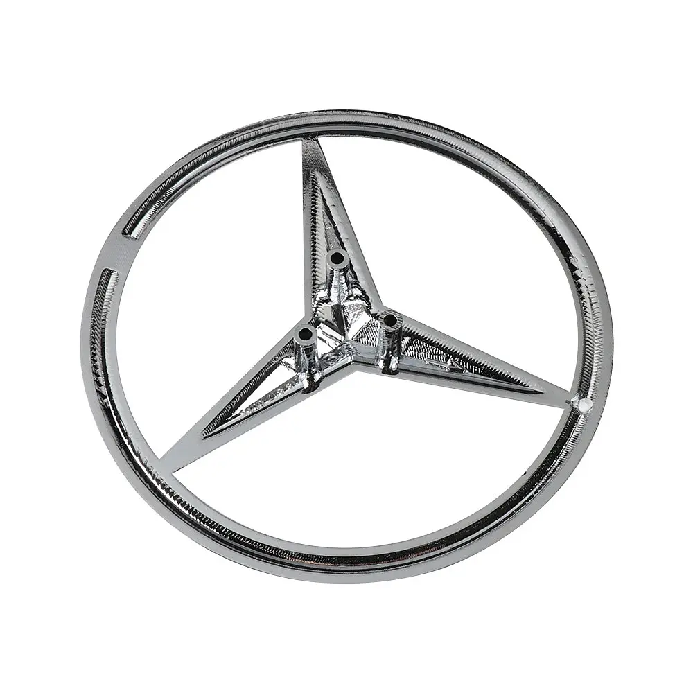 Емблема задня Mercedes-Benz W117 хром 82 мм (на 3 направляючих+скотч) OEM A1178170016 - фото 2