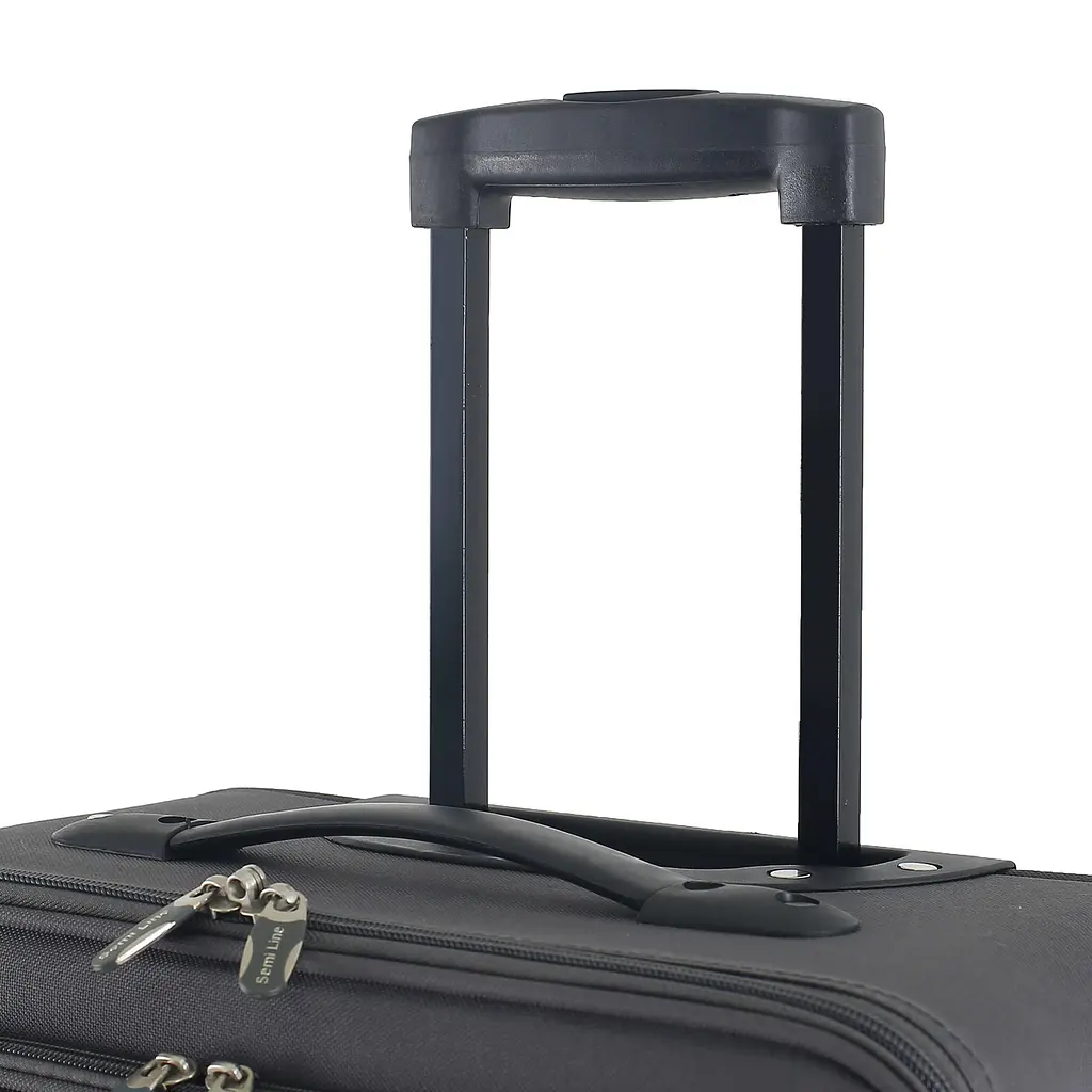 Валіза мала для ручної поклажі Semi Line 20 дюймів (S) дюймів (S) Polyester Grey/Orange Lines (T5754-1) - фото 7