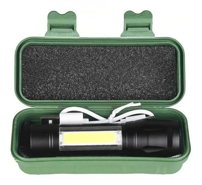 Ліхтар ручний POLICE 511-T6-450 lum USB вбудований акумулятор 300 метрів zoom (2766) - фото 10