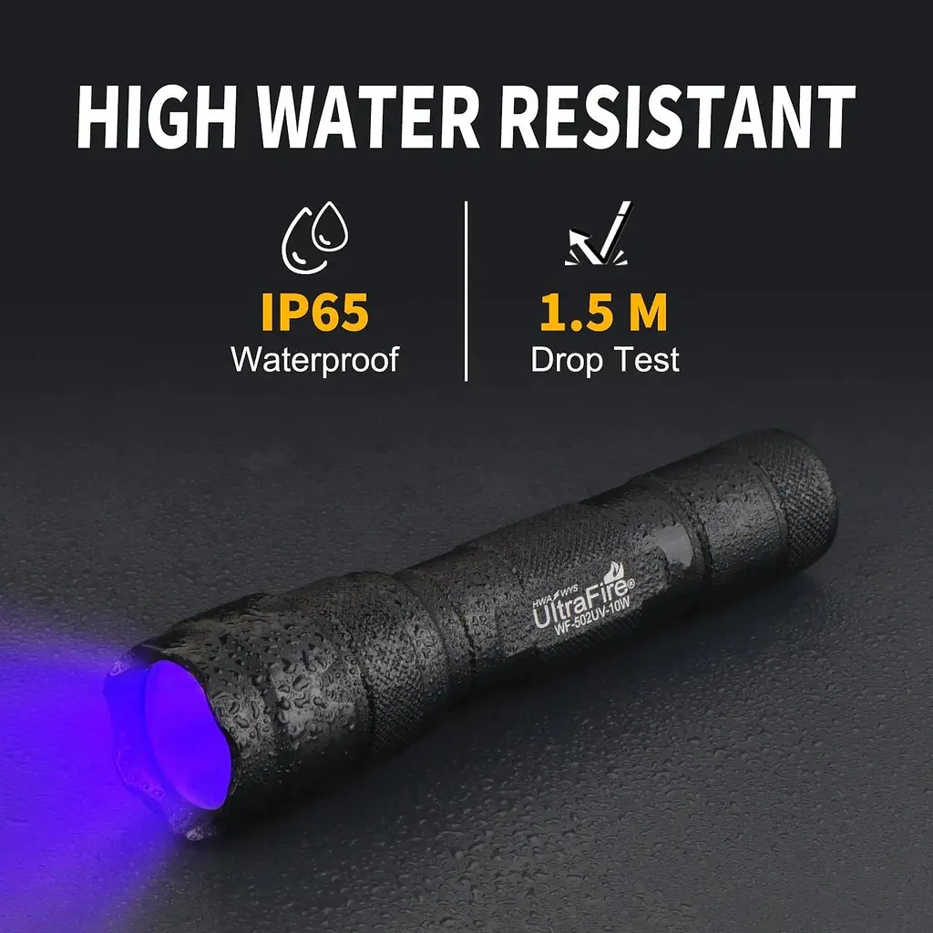 Ліхтарик UltraFire WF-502UV - 10 Вт - фото 2
