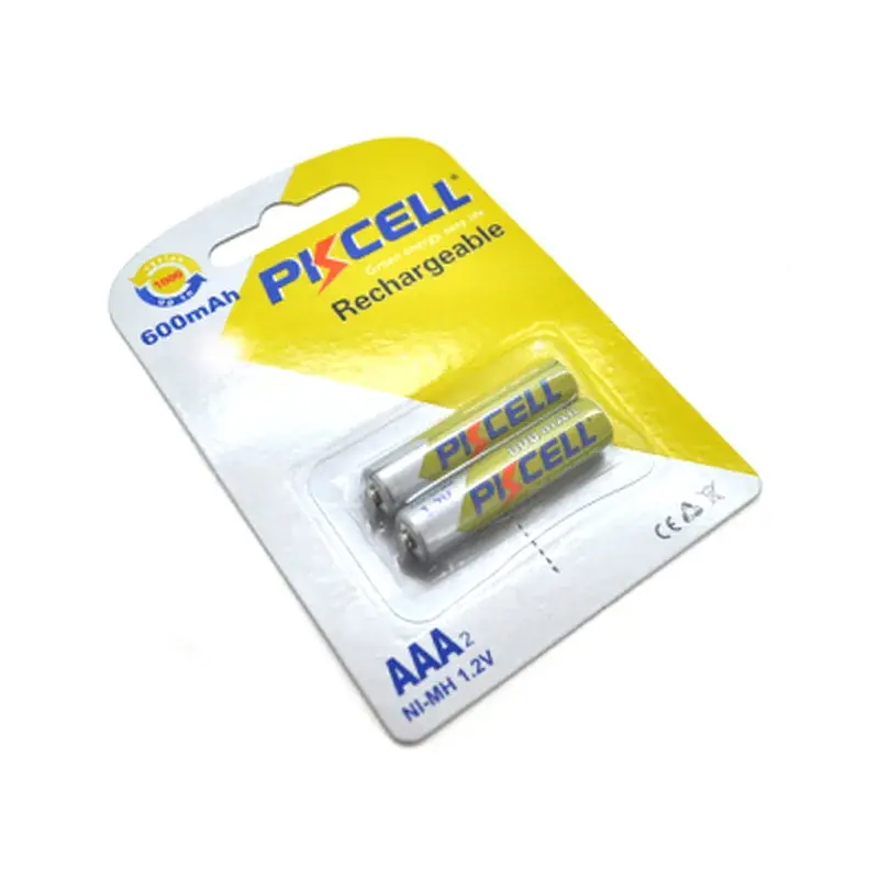 Акумулятор PkCell AAA R03 600mAh 1.2V NiMH Rechargeable Battery, 2шт/бл (PC/AAA600-2BR) - фото 2