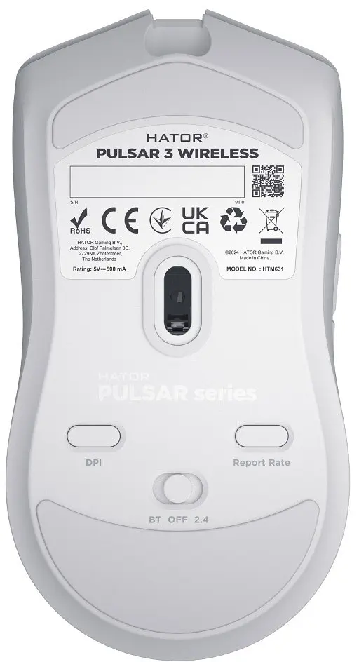 Миша бездротова Hator Pulsar 3 Wireless Білий (HTM631) - фото 5