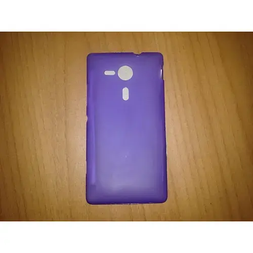 Чохол-накладка для Sony Xperia SP M35h/M35C/C530X/C5302/C5303 силіконовий фіолетовий - фото 4