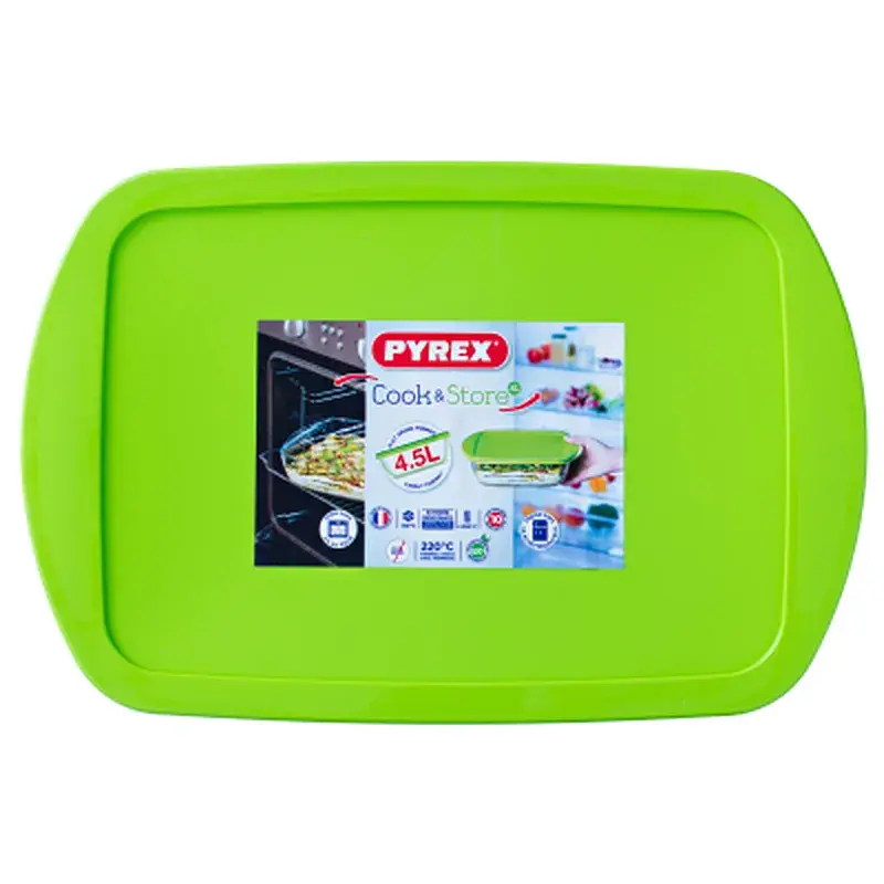 Форма для випікання Pyrex Cook Store прямокутна з кришкою 40 х 27 х 7 см 4.5 л (240P002/7644) - фото 3