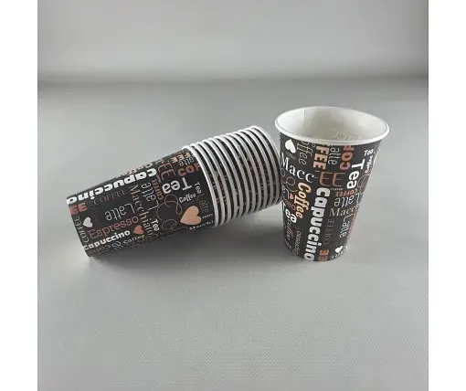 Склянки паперові одноразові 340 мл Юніта COFFEE h11 (50 шт.)