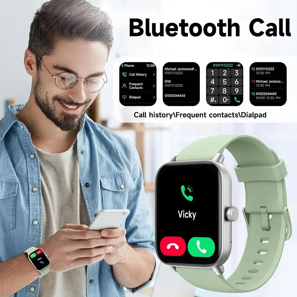 Розумний годинник Alexa Bluetooth 5.3 вбудований 1.8-дюймовий трекер - фото 5