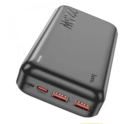 Зовнішній акумулятор Hoco Power Bank J101A 20000 mAh 22.5W чорний - фото 2