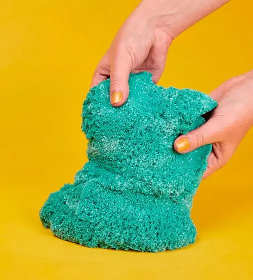 Пісок для дитячої творчості Kinetic Sand Бірюзовий блиск, 907 г (71489T) - фото 4