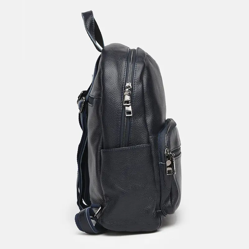 Шкіряний жіночий рюкзак Keizer k110086bl-blue - фото 4