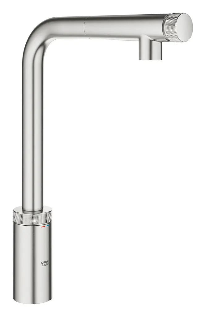 Змішувач для кухні з висувним виливом Grohe Minta Smartcontrol 31613DC0, Нержавіюча сталь