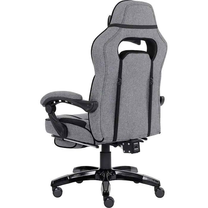 Геймерське крісло GT Racer сіре з чорним (X-2749-1 Fabric Gray/Black Suede) - фото 5