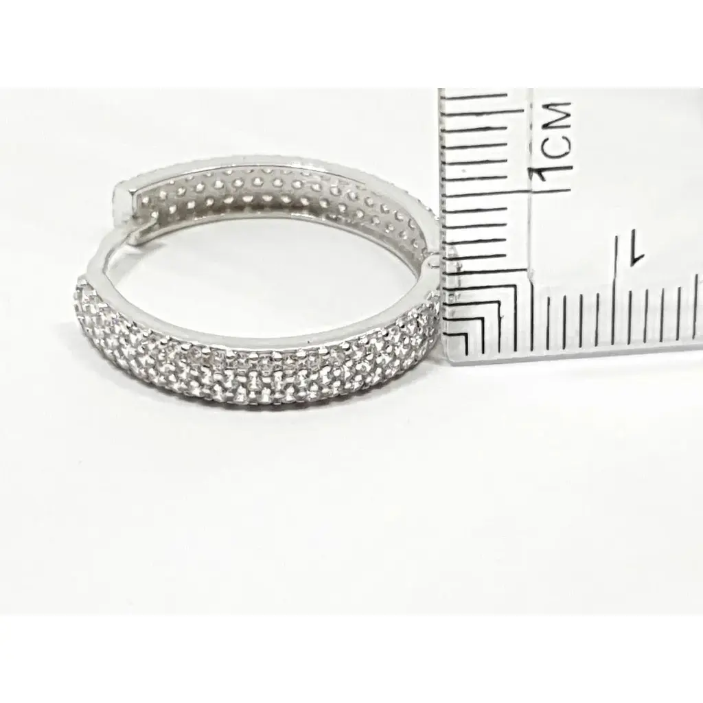 Срібні сережки Dear з фіанітами. 3311.1С - фото 5