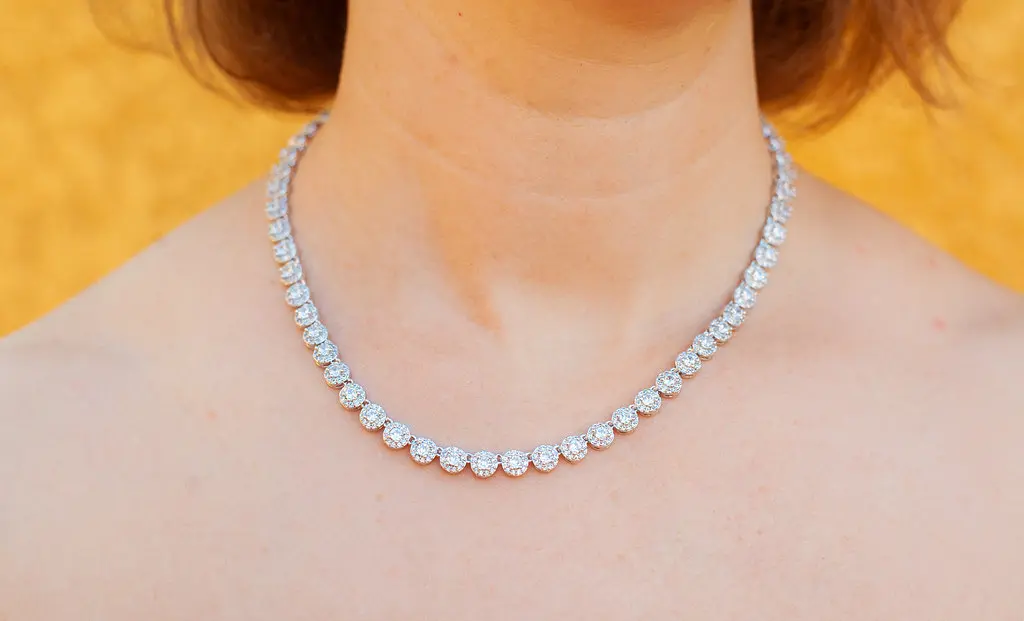 Комплект Кольє і сережки Xuping Jewelry Ребека сріблястий - фото 2
