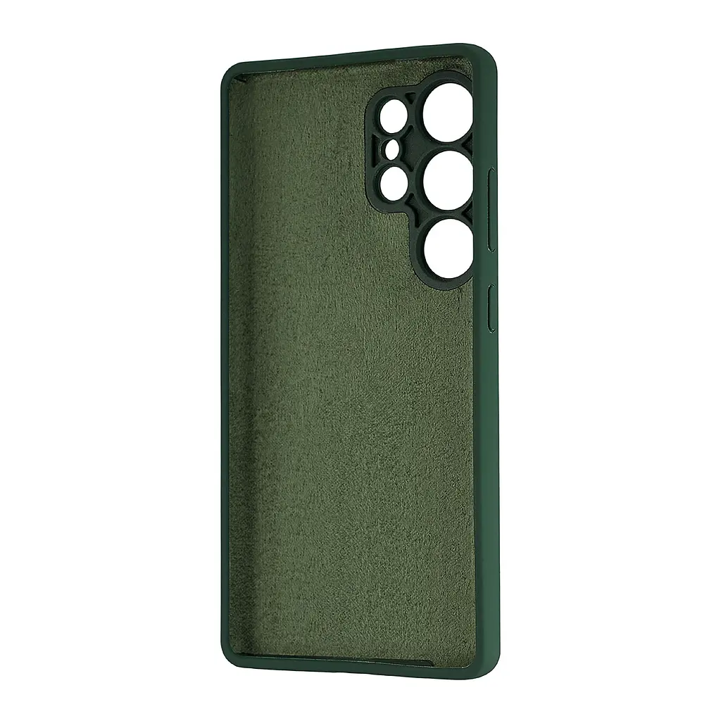 Чохол Silicone Case Samsung S25 Ultra (S938) Dark Green - фото 2