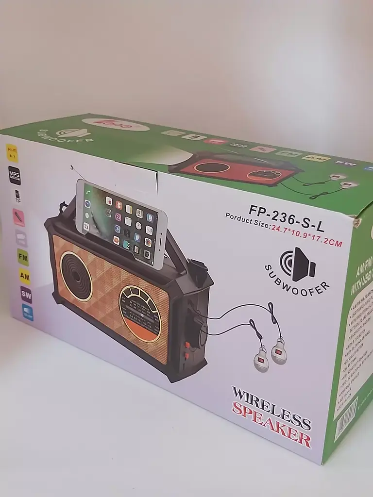 Портативна Bluetooth колонка No Brand FP-236-S-L 1913762641 - фото 4