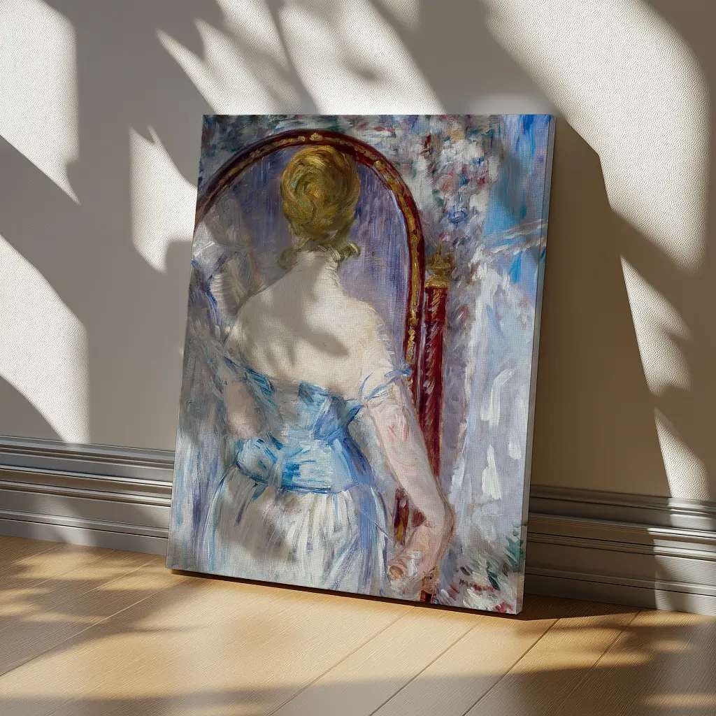 Інтер'єрна картина Перед дзеркалом, Едуар Мане, Édouard Manet, Before the Mirror, інтер'єрний декор, 80×60 см (id6668) - фото 2