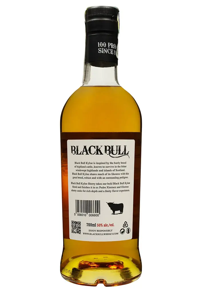 Віскі Black Bull Kyloe Sherry Finish Blended Scotch Whisky 50% 0.7 л - фото 2