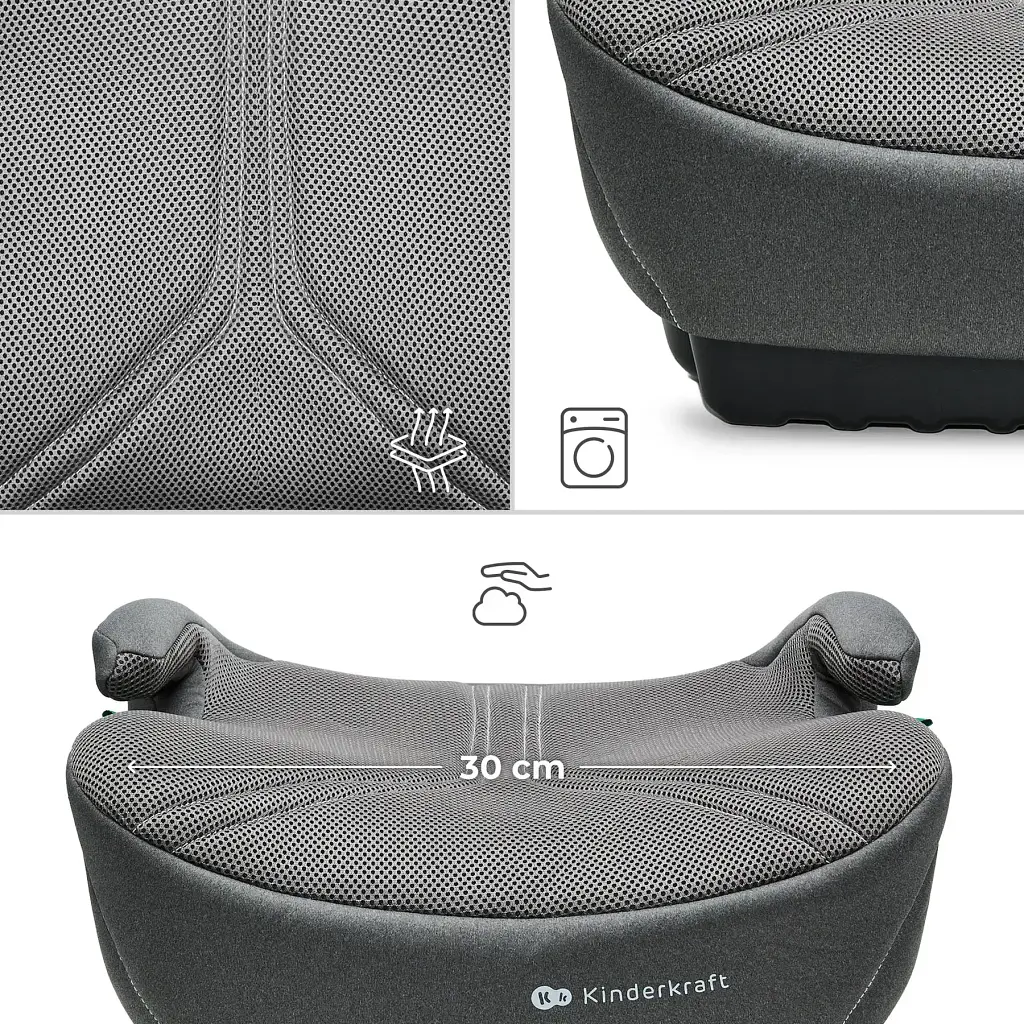 Автокресло-бустер Kinderkraft i-Boost 2 Pro Gray (KCIBOO02GRYPR00) - фото 2