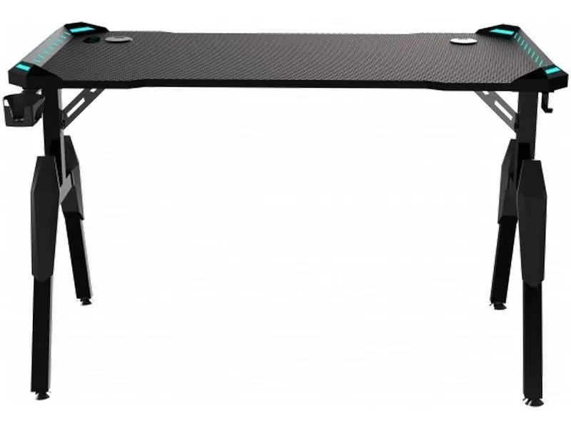 Геймерський ігровий стіл GT Racer T-1444 (140x60x73) Black - фото 3