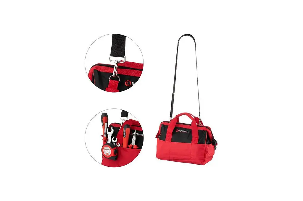 Сумка для инструмента Intertool BX-9003 20 карманов 305 х 190 х 267 мм - фото 2