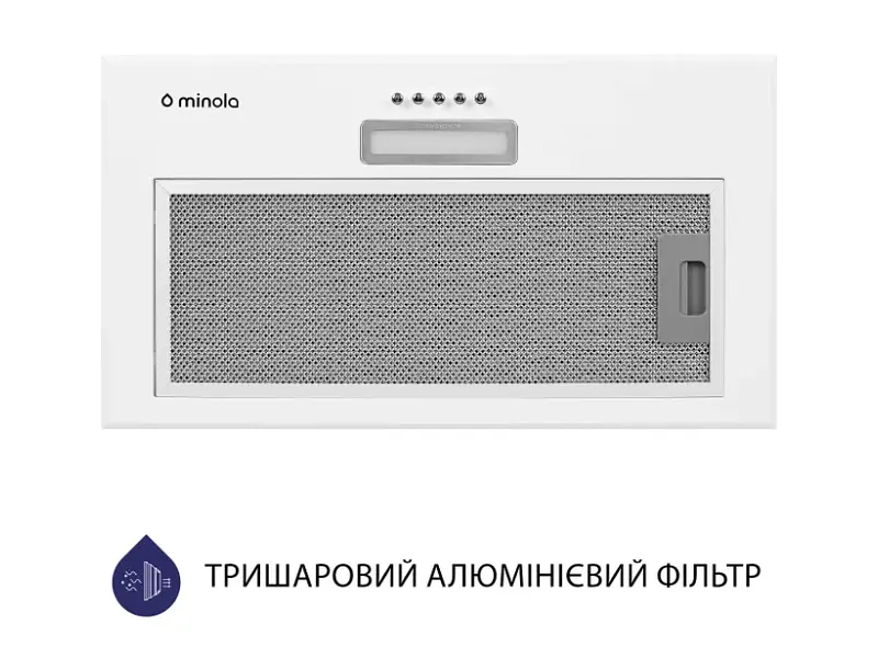 Витяжка Minola HBI 5614 WH 1000 LED - фото 4
