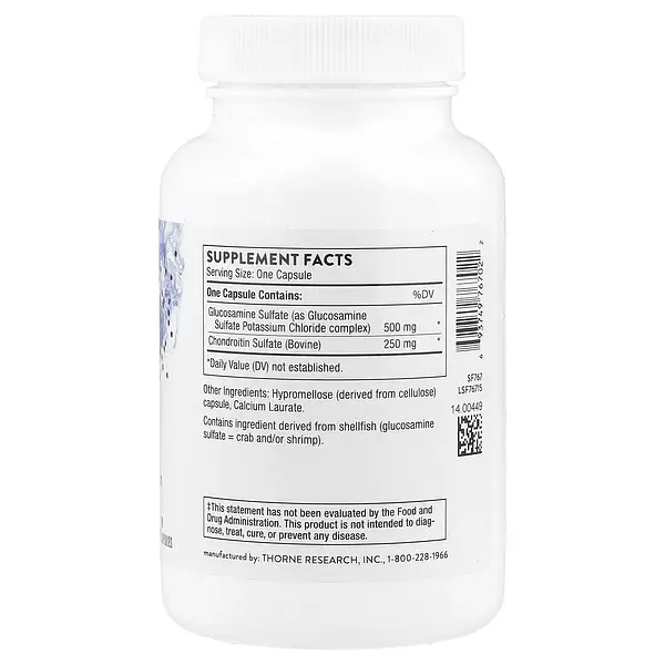 Глюкозамін і хондроїтін Glucosamine & Chondroitin 90 Capsules Thorne vit0006123 - фото 2