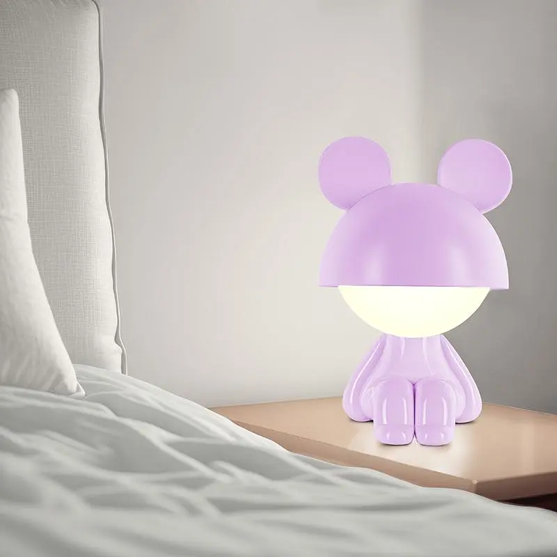 Світильник-нічник Kite LED з акумулятором Cute Mouse фіолетовий (K25-316-2-5) - фото 4