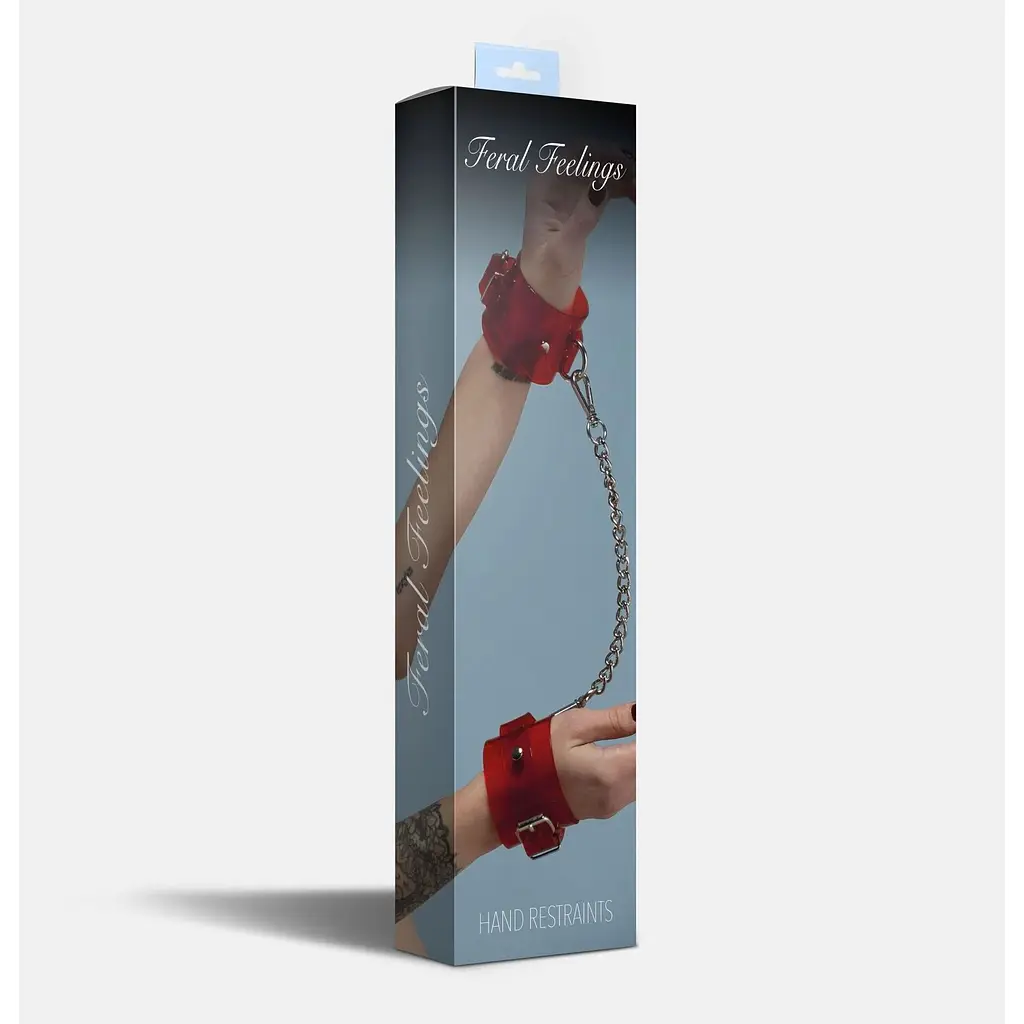 Наручники Feral Feelings - Hand RestRaints Red Trasparent - фото 2