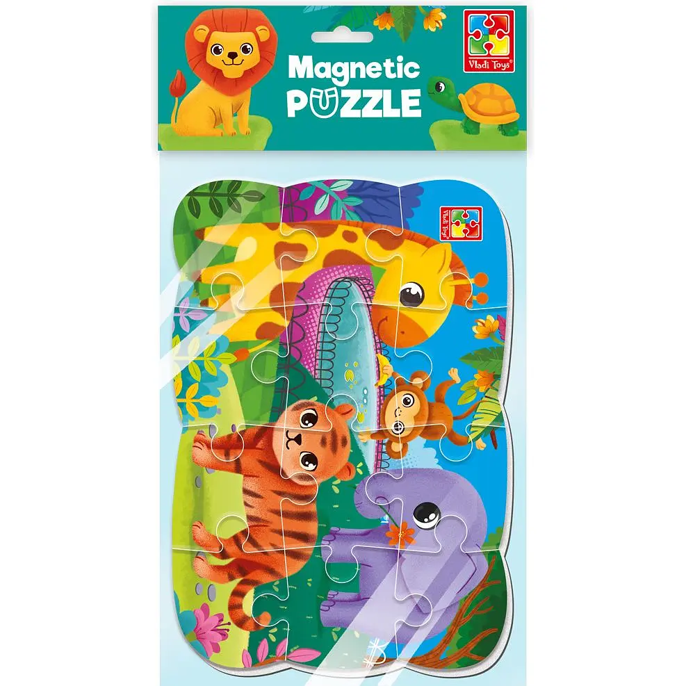 Магнітні пазли Vladi Toys Зоопарк 12 елементів  (VT3205-90) - фото 2