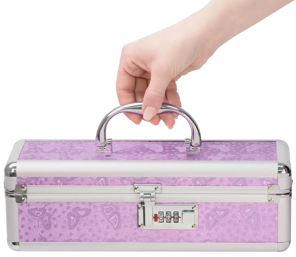 BMS Factory - The Toy Chest Lokable Vibrator Case - кейс для зберігання секс-іграшок з кодовим замком (фіолетовий) - фото 4
