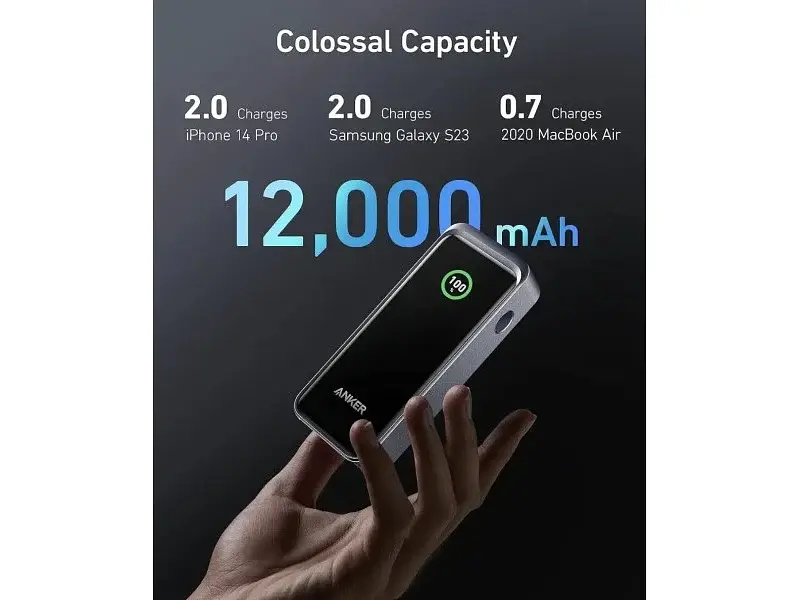 Зовнішній акумулятор (павербанк) ANKER Prime 12000mAh 130W (A1335011) - фото 3