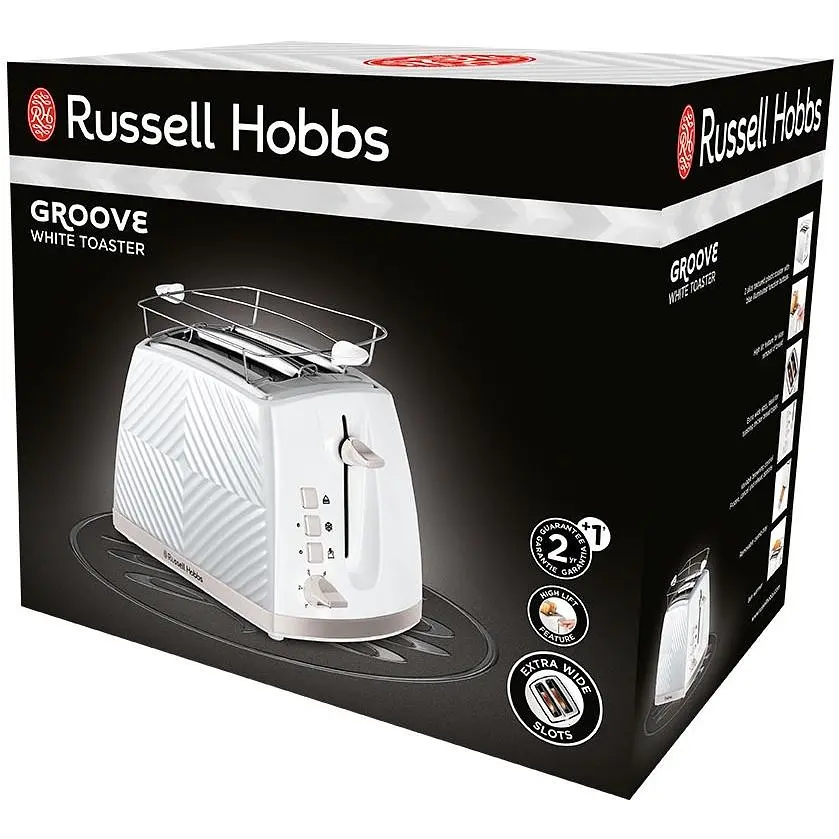 Тостер Russell Hobbs GrooWe 2 Slice 850 Вт білий (26391-56) - фото 2