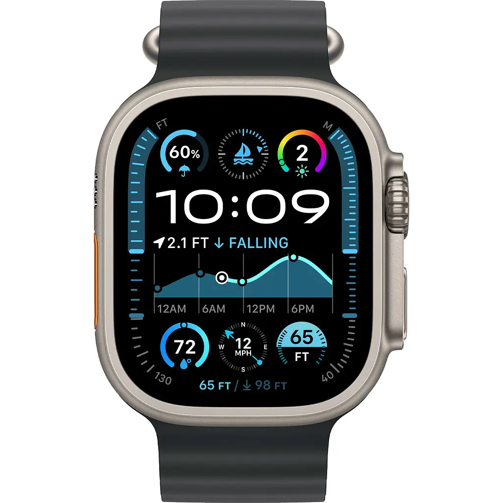 Смарт-годинник Apple Watch Ultra 2 49mm Natural Titanium Case with Black Ocean Band [MXTL3] [114929] - фото 2